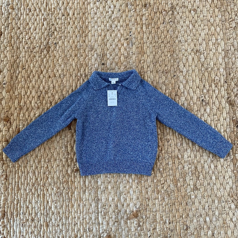 NWT Crew Cuts Marled Blue Sweater